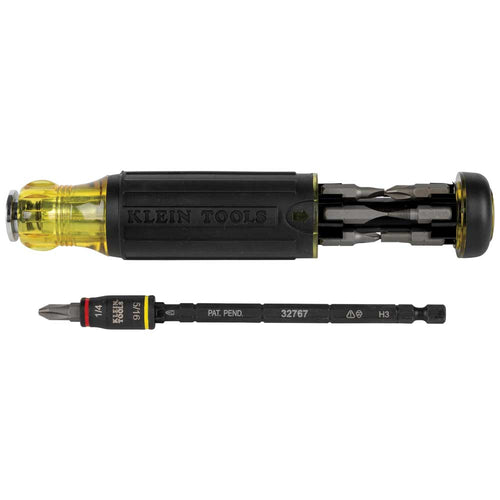 Klein HVAC Adjustable-Length Impact Screwdriver with Flip Socket