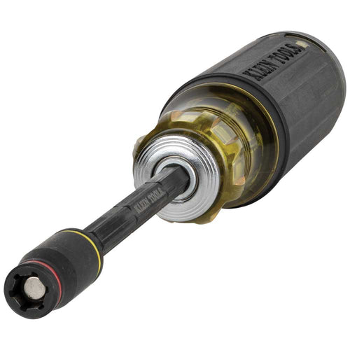 Klein HVAC Adjustable-Length Impact Screwdriver with Flip Socket