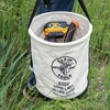 Klein Canvas Bucket Wide-Opening Straight-Wall Molded Bottom
