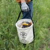 Klein Canvas Bucket Wide-Opening Straight-Wall Molded Bottom