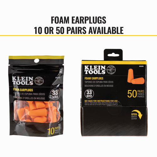 Klein Tools Hearing Protection Foam Earplugs