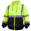 Black Stallion Hi-Vis Class 3 Poly Fleece Full-Zip Hooded Sweatshirt