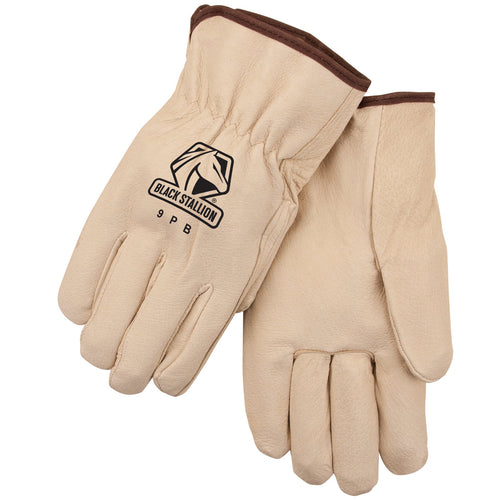 Black Stallion Value-Priced Grain Pigskin Drivers Glove