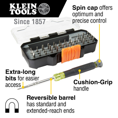 Klein Precision Screwdriver Set with Case