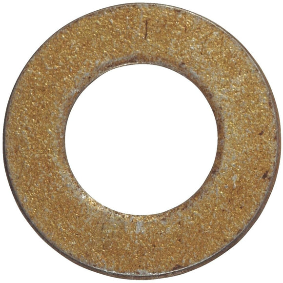 Hillman 5/16 In. SAE Hardened Steel Yellow Dichromate Flat Washer (100 Ct.)