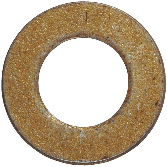 Hillman 1/2 In. SAE Hardened Steel Yellow Dichromate Flat Washer (50 Ct.)