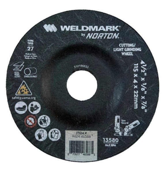 Weldmark by Norton® Grinding Wheel
