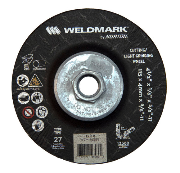 Weldmark by Norton® Grinding Wheel